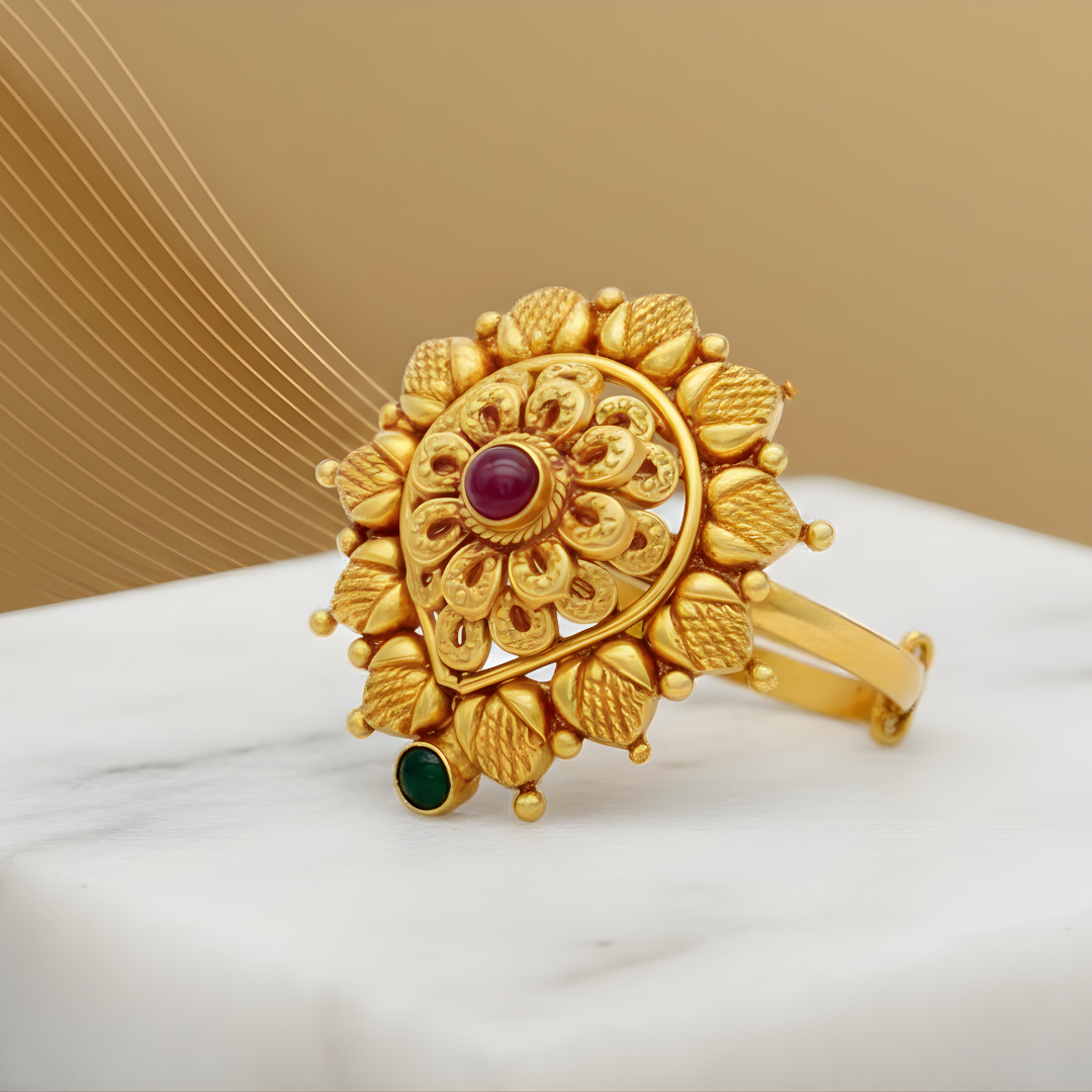 Heritage Bloom Ring (Rava Work)