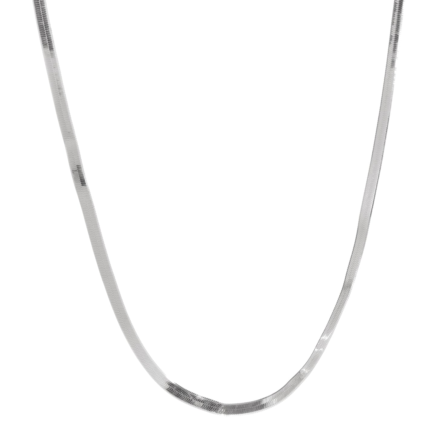 925 Sterling Silver Snake Chain Necklace for Women & Men | Smooth Flat Design