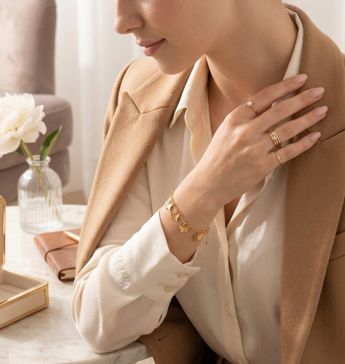 Butterfly Charm Bracelet