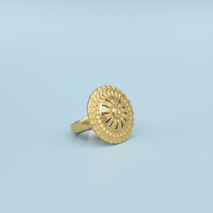 Mandala Sunburst Cocktail Ring