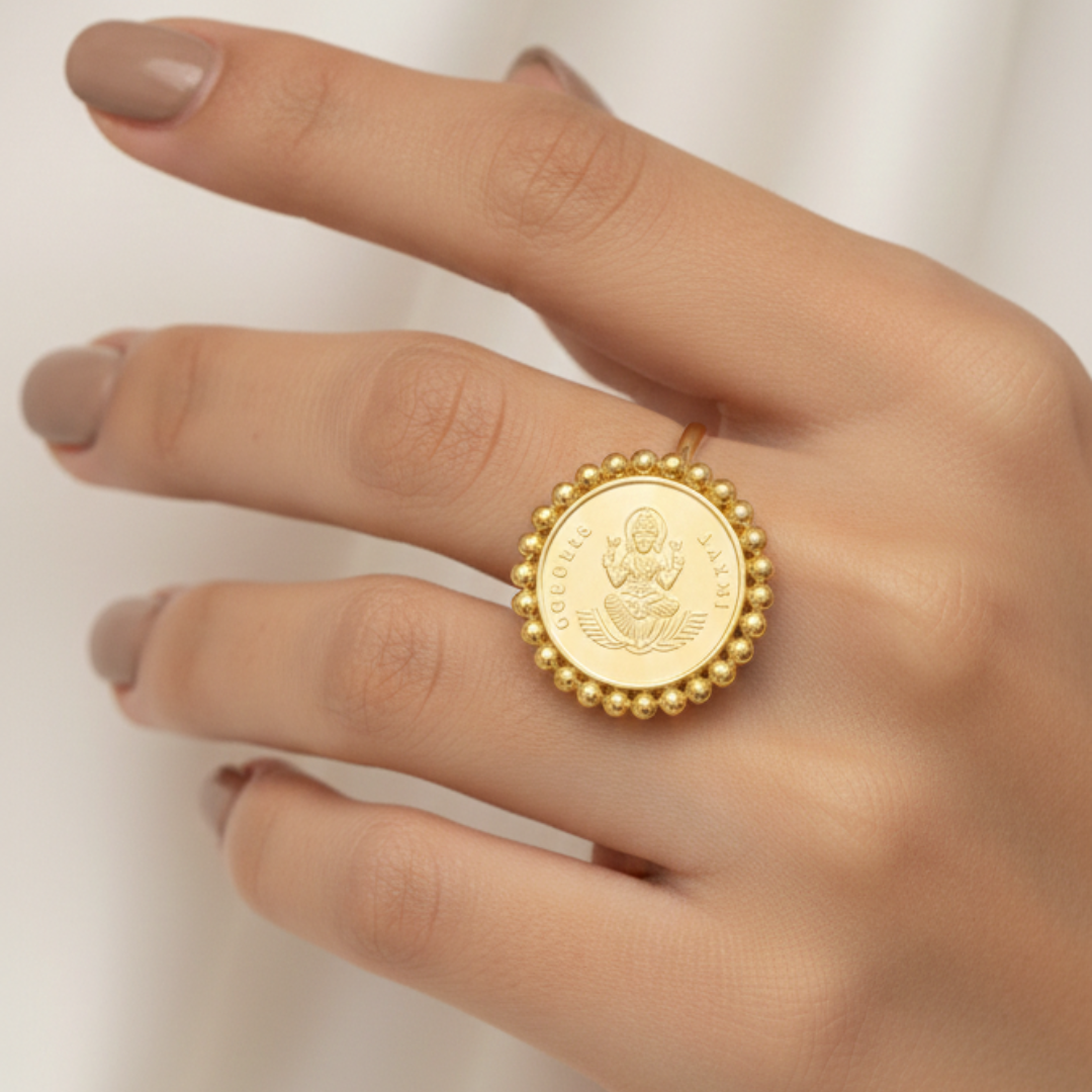 Vaibhav Laxmi Coin Ring