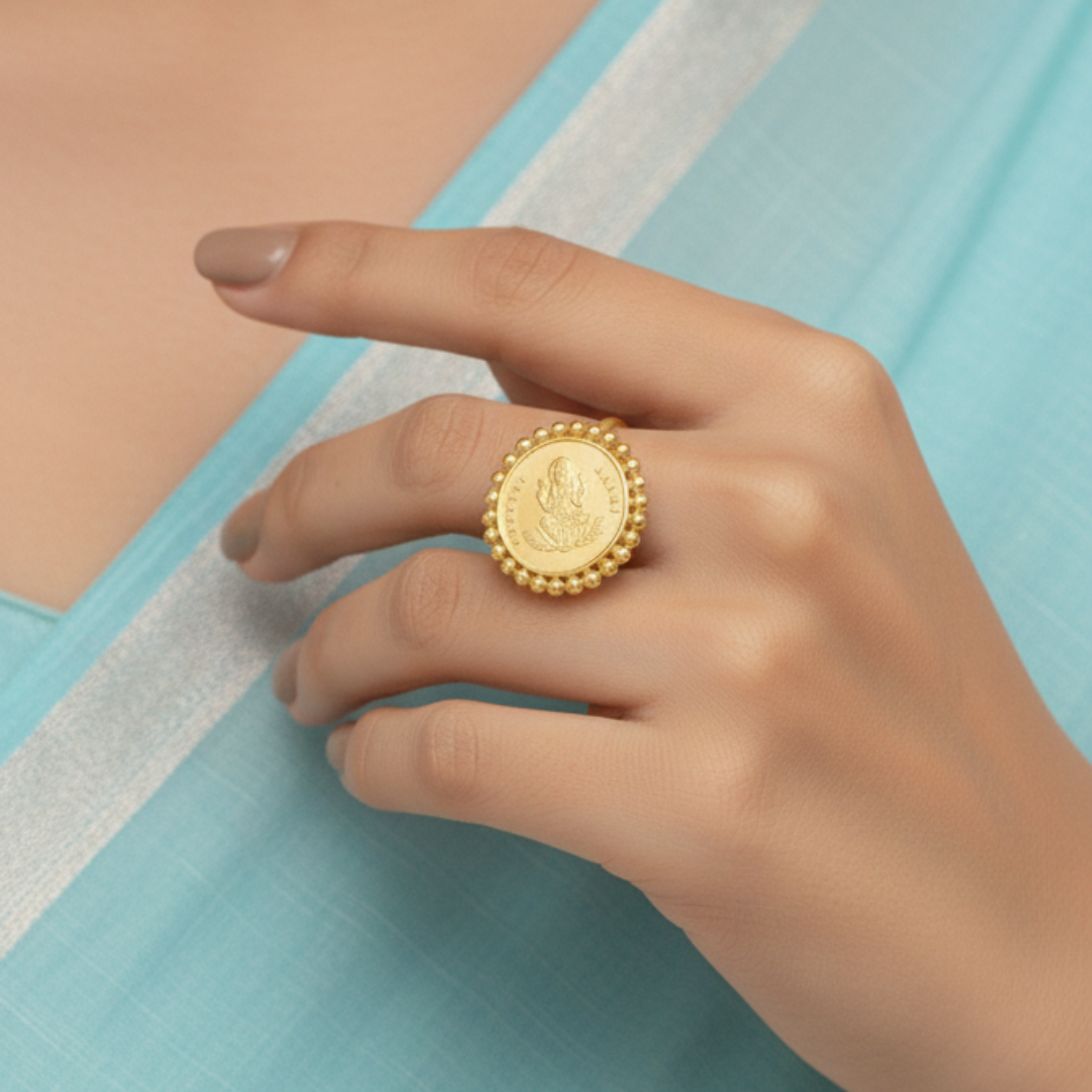 Vaibhav Laxmi Coin Ring