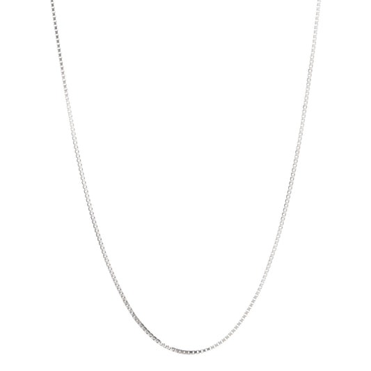 925 Sterling Silver Box Chain Necklace for Women & Men | Classic Square Link Chain | Lightweight Everyday Jewelry
