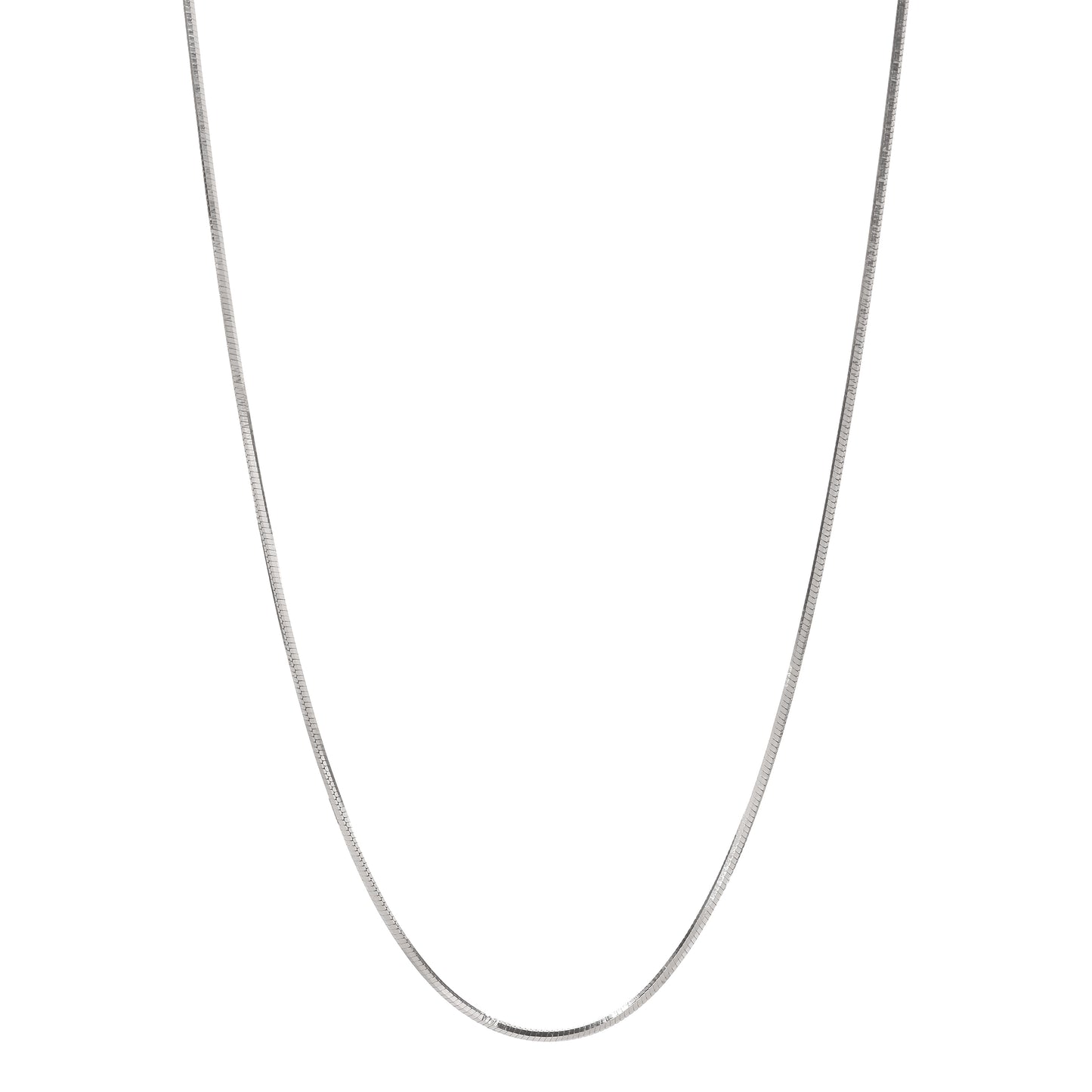 925 Sterling Silver Snake Chain Necklace for Women & Men | Smooth Flat Chain | Minimalist Everyday Jewelry