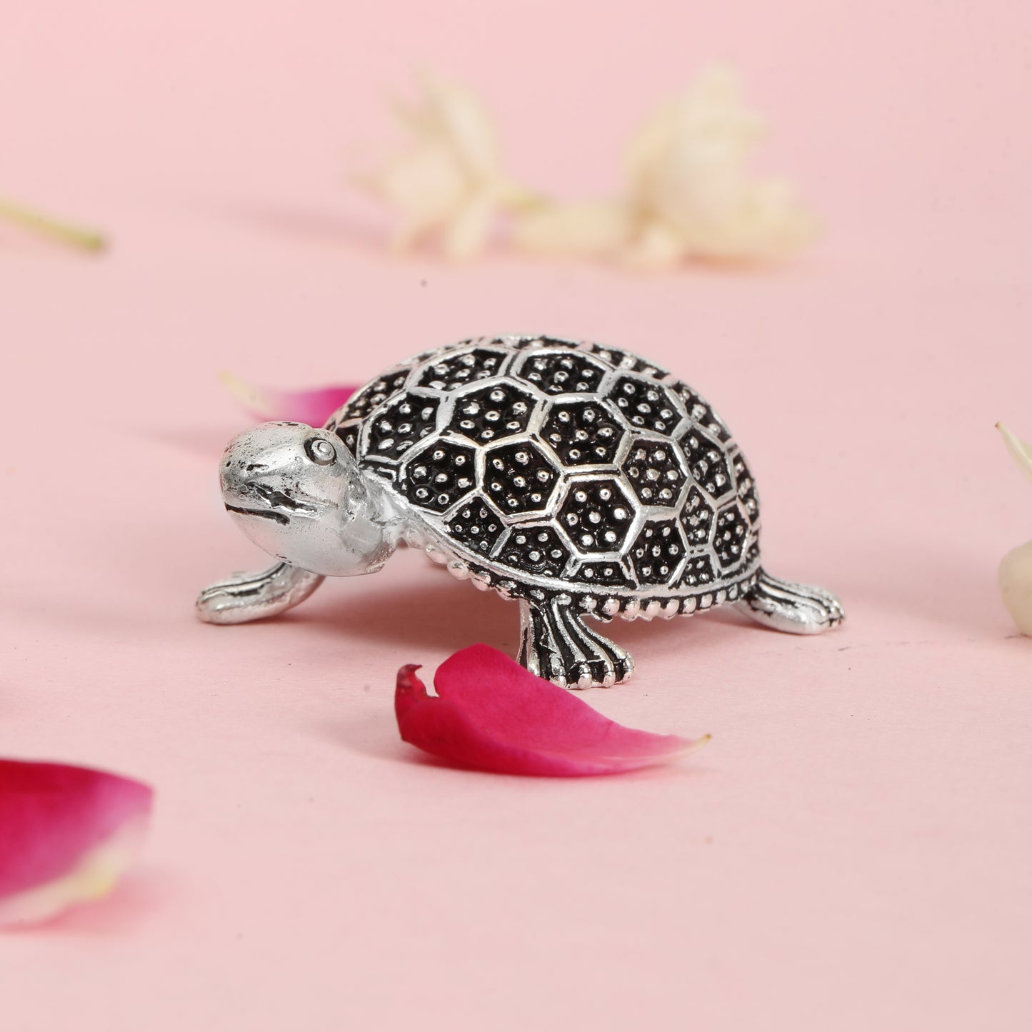 Pure Silver Turtle Idol (Chandi Kachua) – 999 Silver Feng Shui & Vastu Tortoise for Wealth, Prosperity & Home Décor