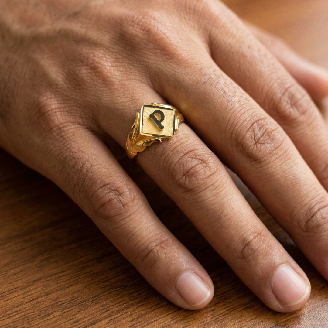 Alphabet Signet Ring