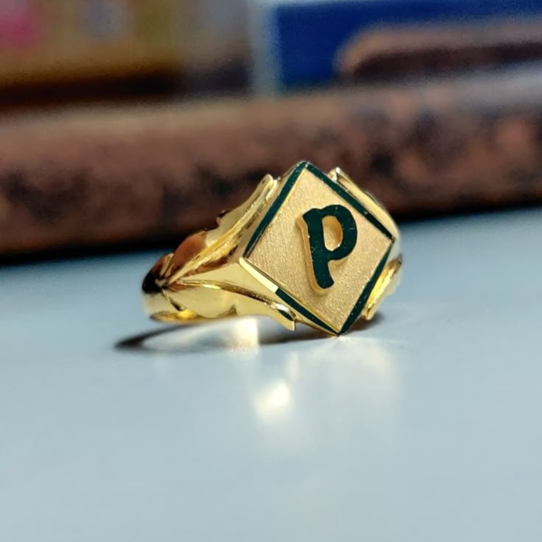 Alphabet Signet Ring