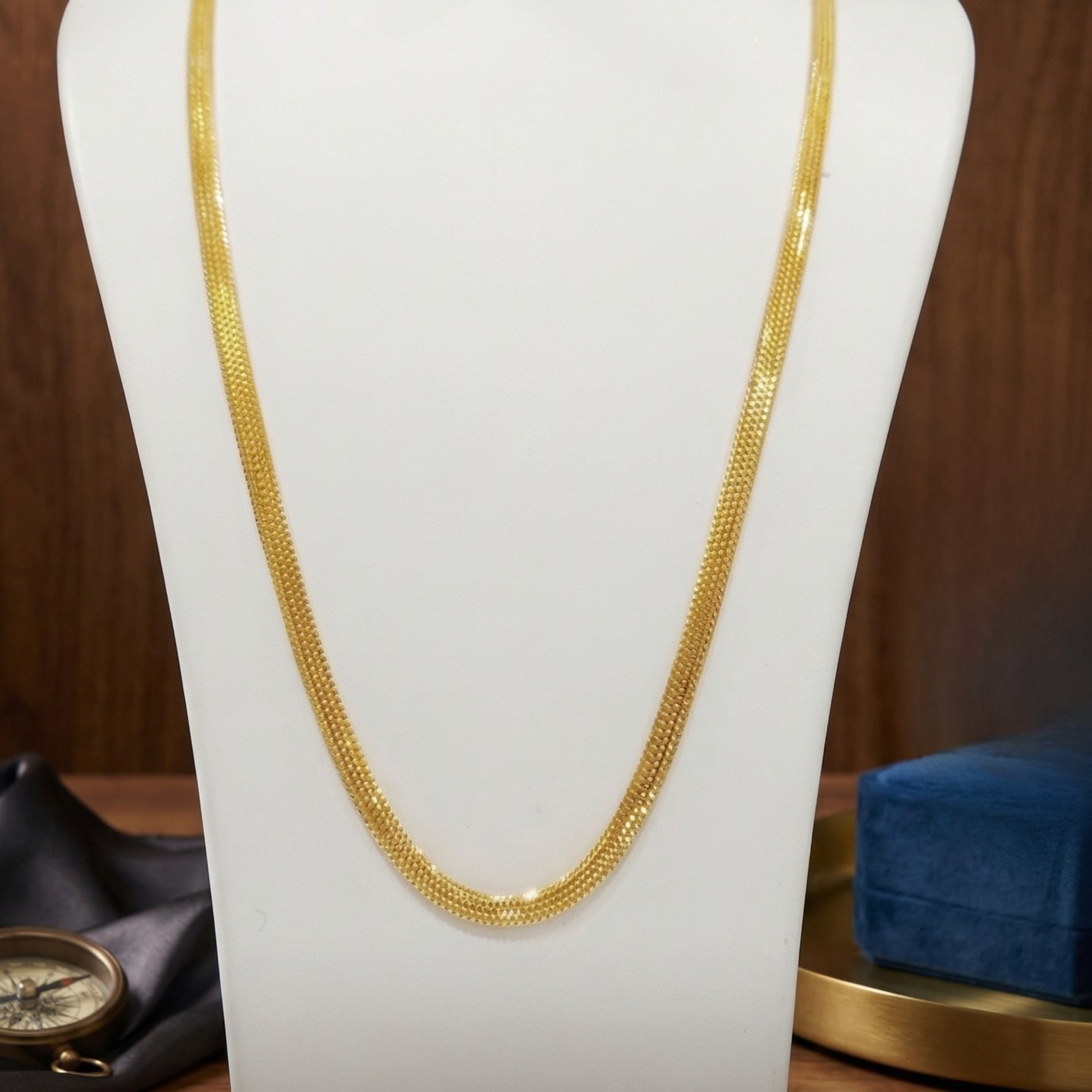 Aurelia Silk Mesh Chain