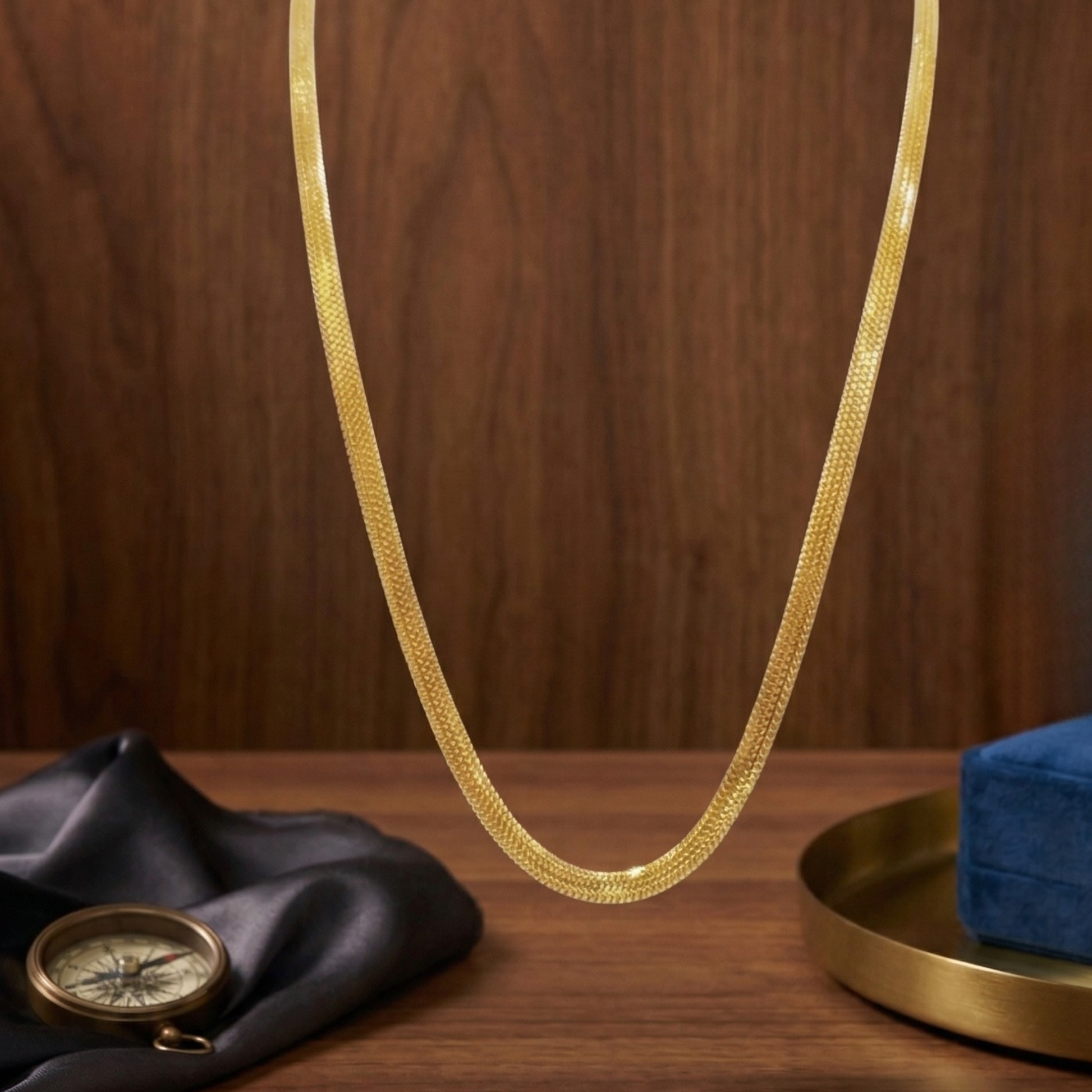 Aurelia Silk Mesh Chain