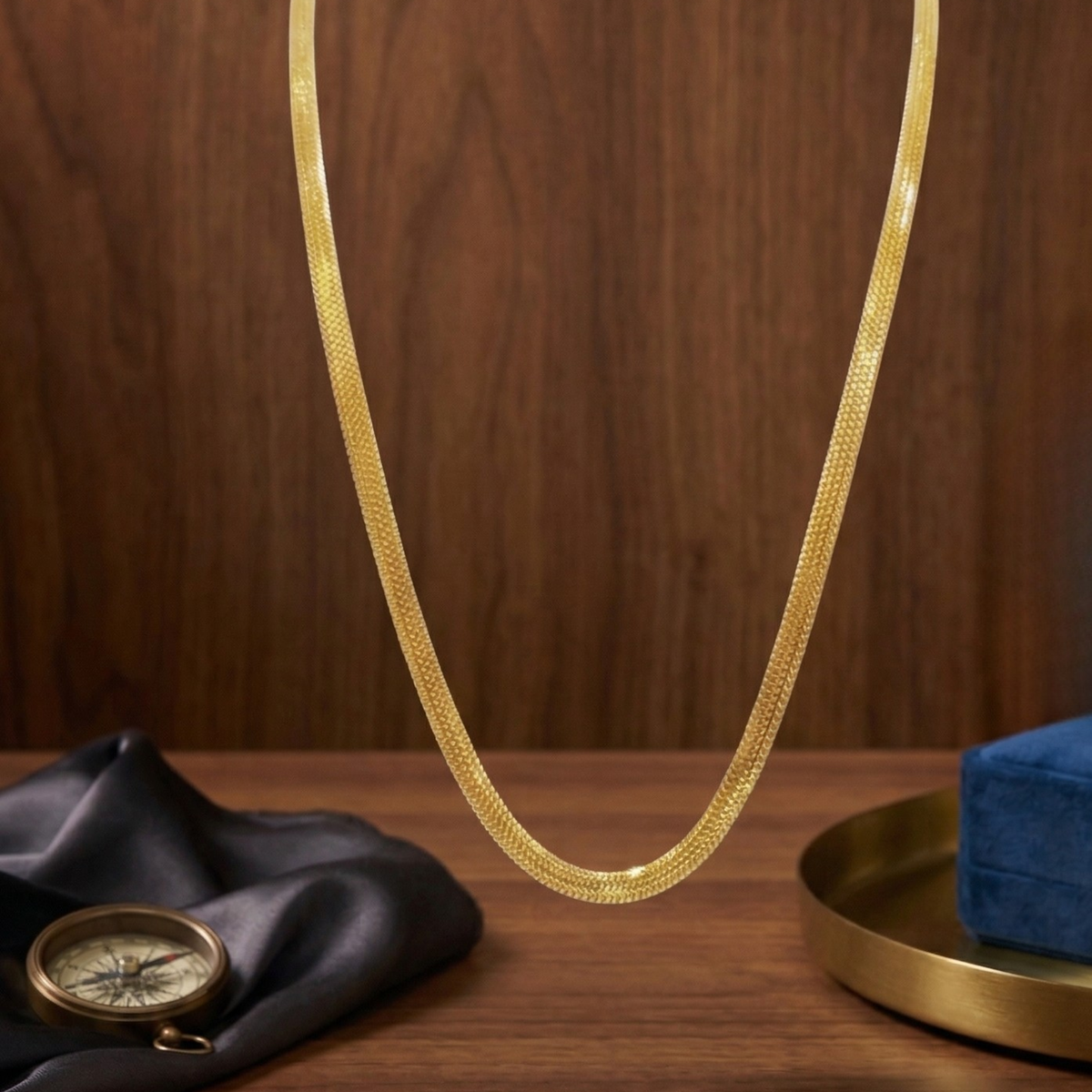 Aurelia Silk Mesh Chain