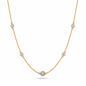 Beaded Gold Serpentine Chain