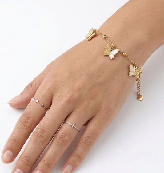 Butterfly Charm Bracelet