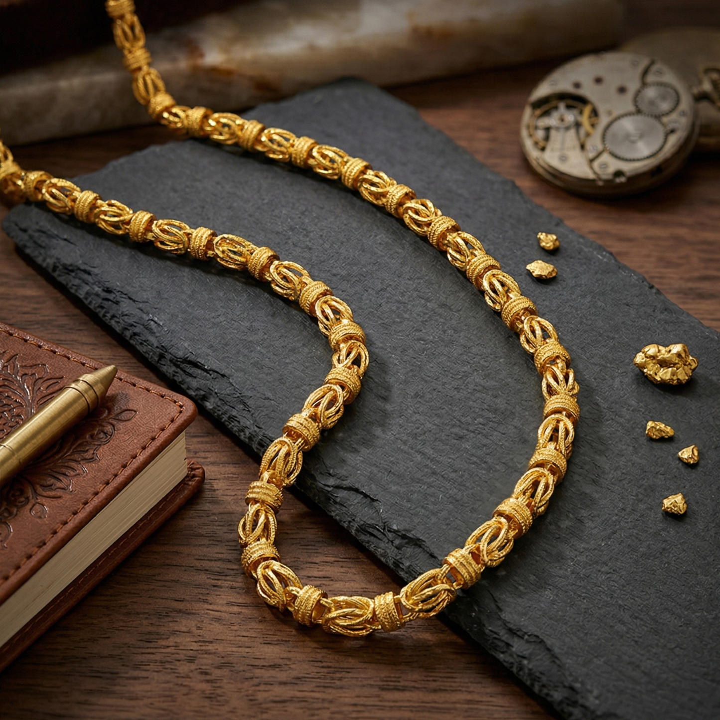 Byzantine Gold Chain Necklace