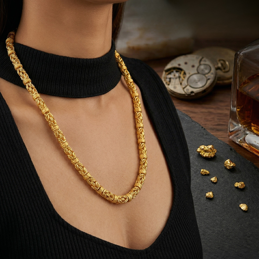 Byzantine Gold Chain Necklace