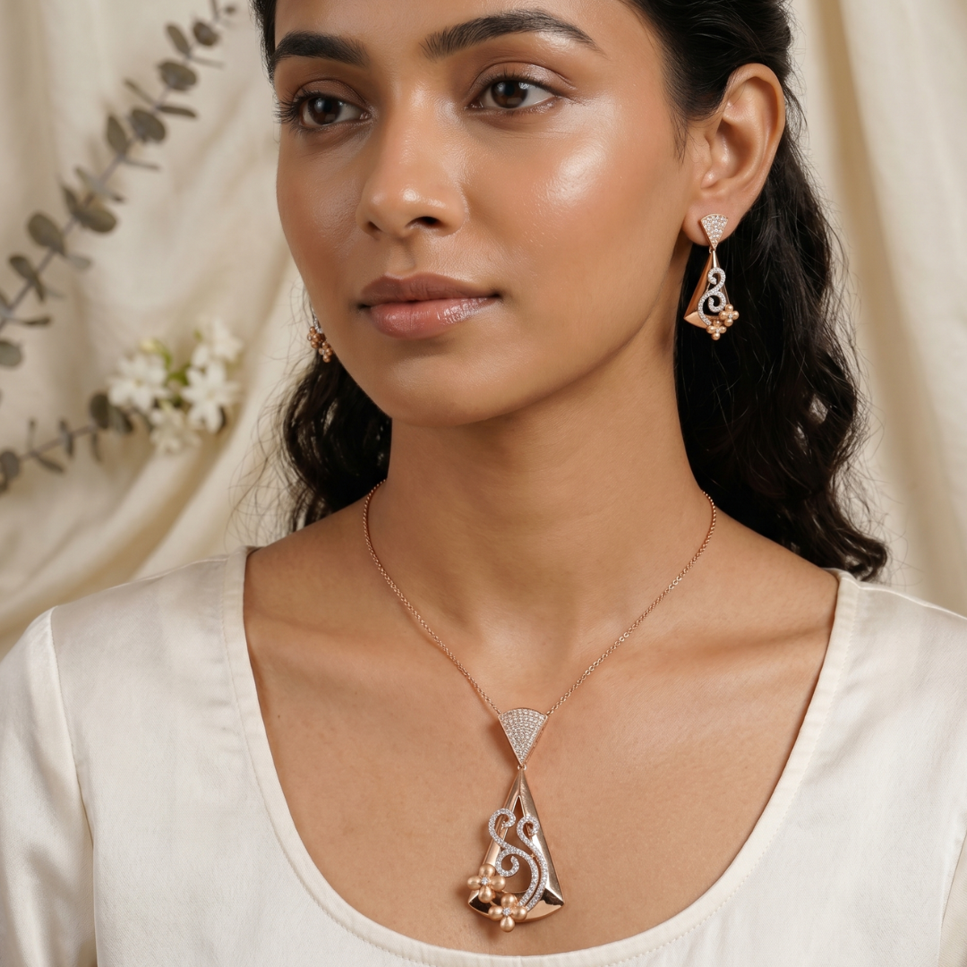 Celestial Bloom Pendant Set