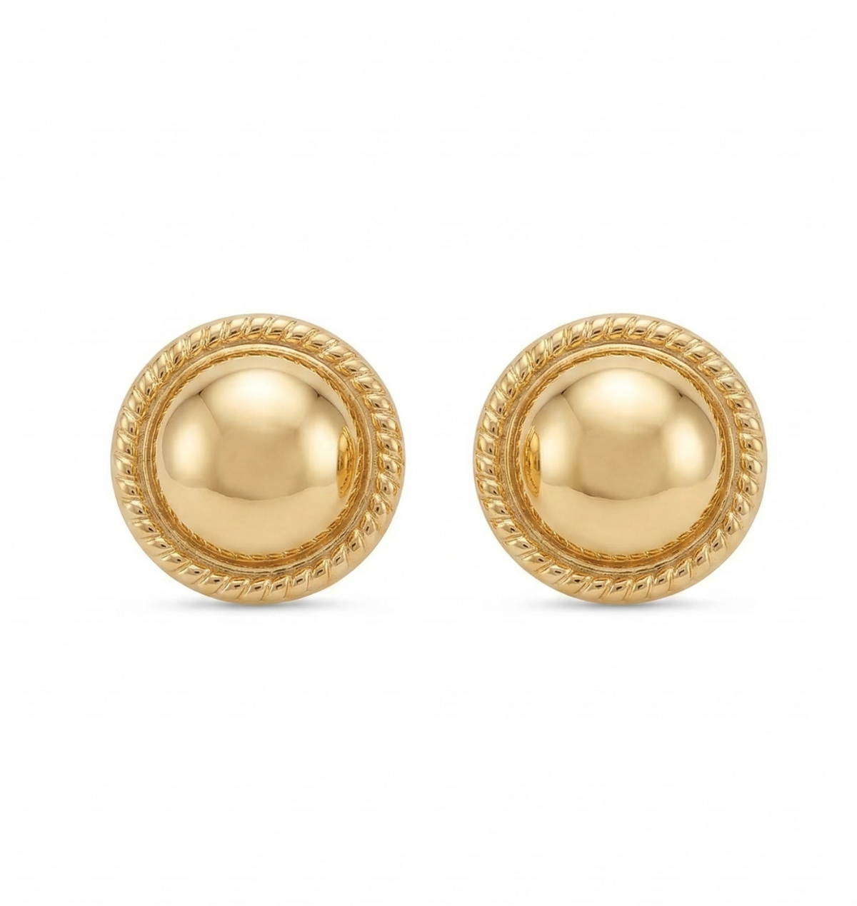 Classic Gold-Polished Dome Studs