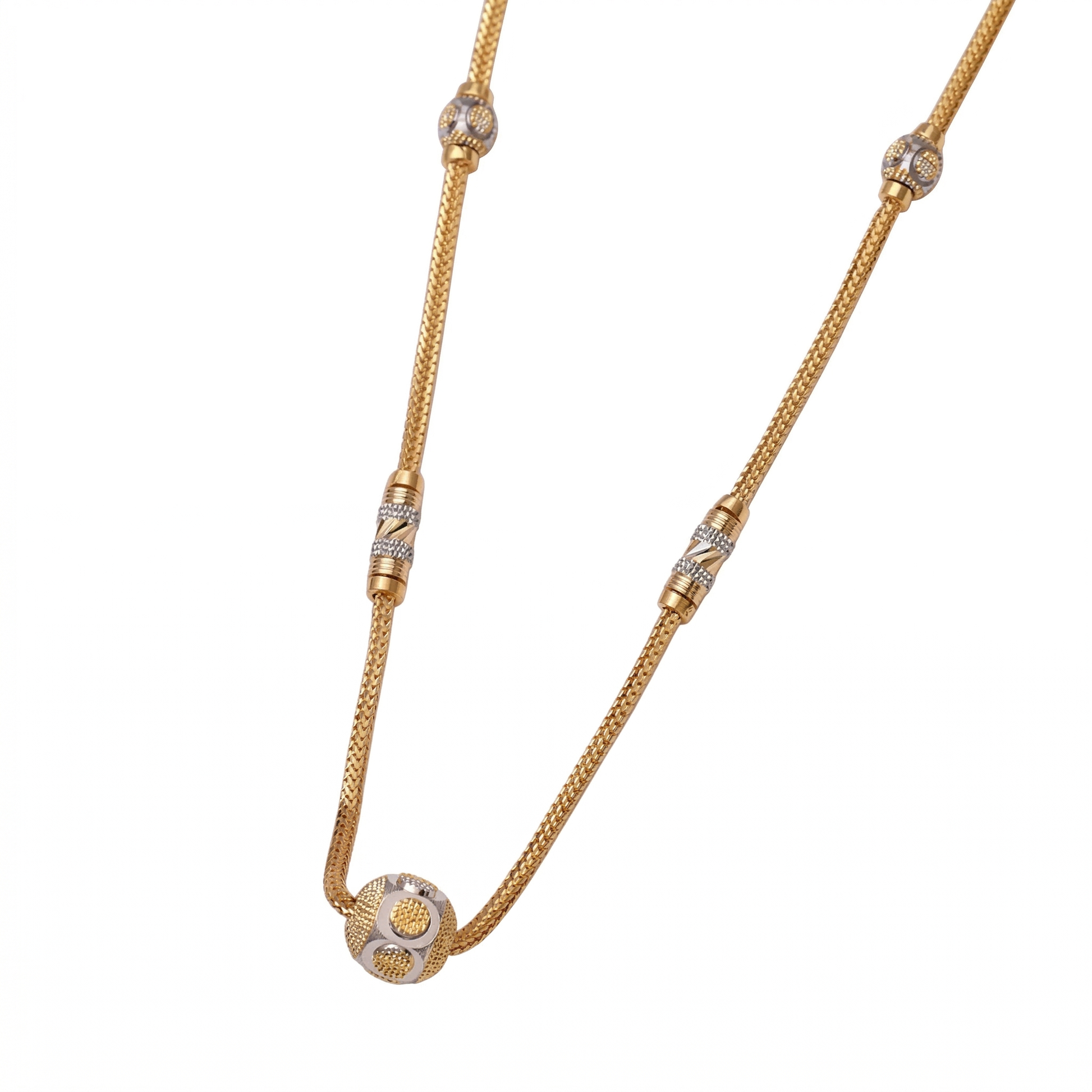 Dual-Tone Gold Station Chain