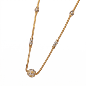 Dual-Tone Gold Station Chain