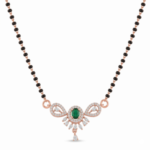 Emerald Elegance Mangalsutra