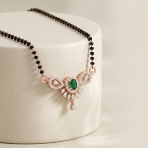 Emerald Elegance Mangalsutra - View 2
