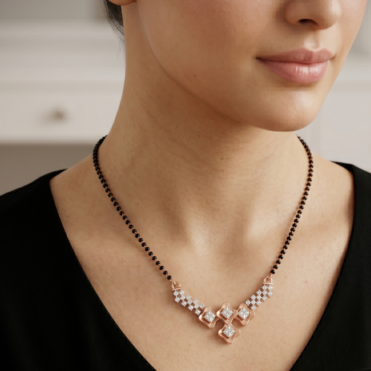 Geometric Tanmaniya Mangalsutra - View 4