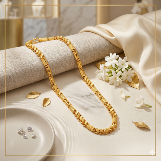 Gold Nawabi Link Chain - Image 2