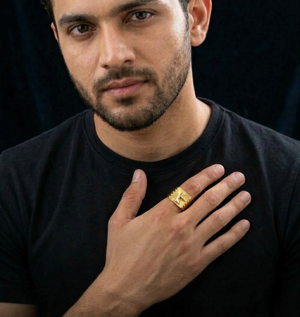 Gold Shiva Lingam Ring