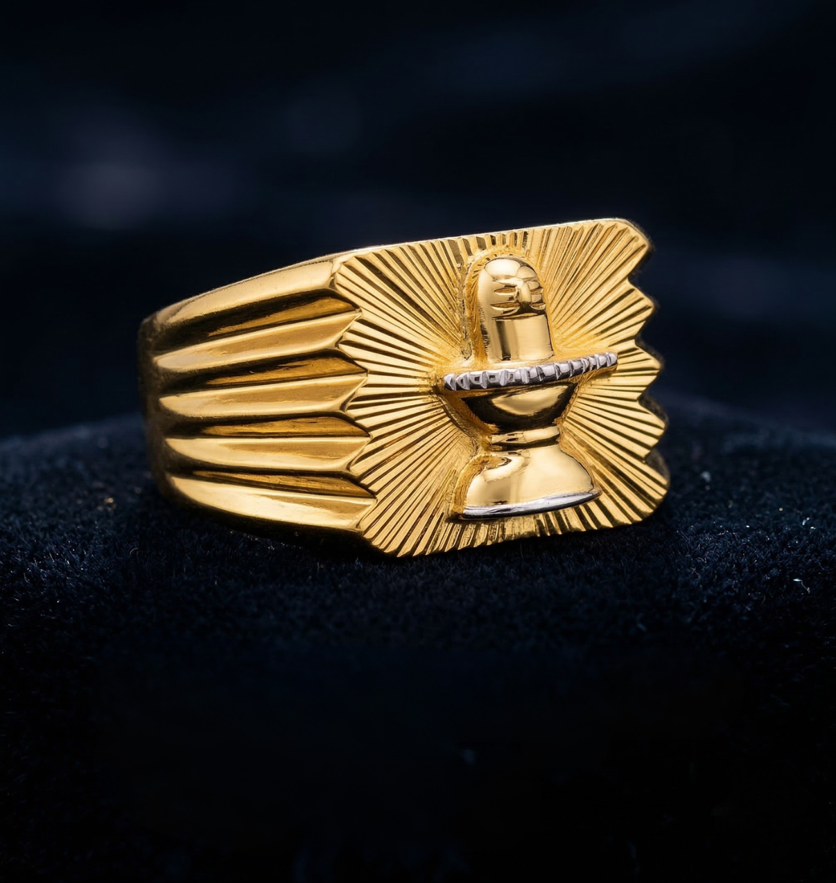 Gold Shiva Lingam Ring