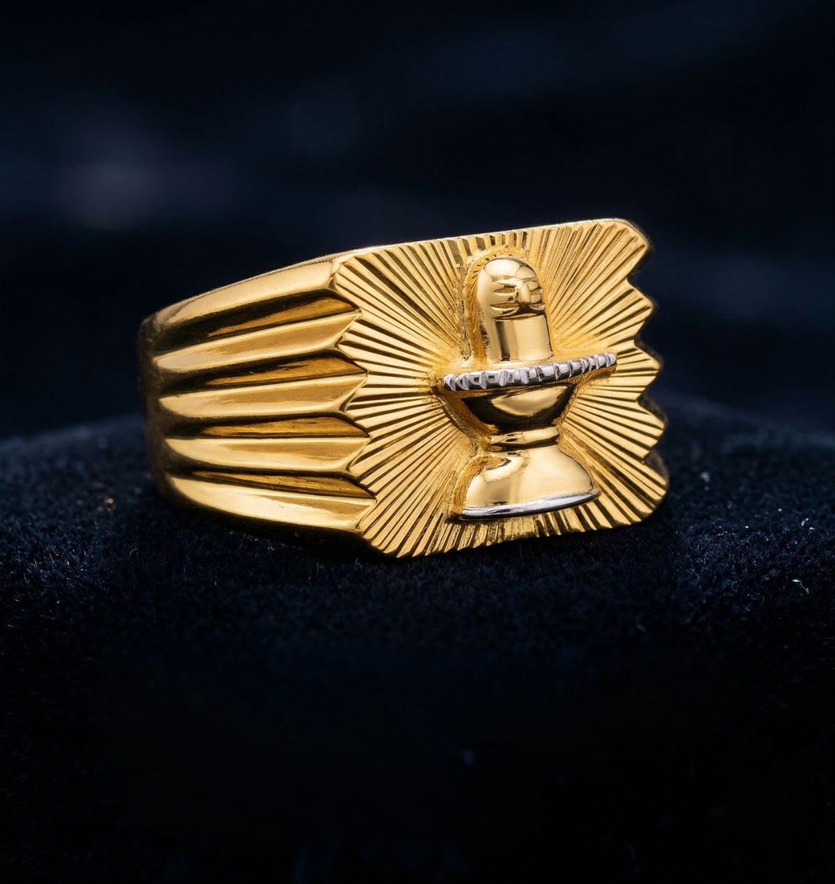 Gold Shiva Lingam Ring
