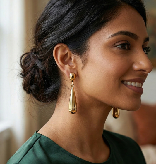 Golden Dewdrop Earrings