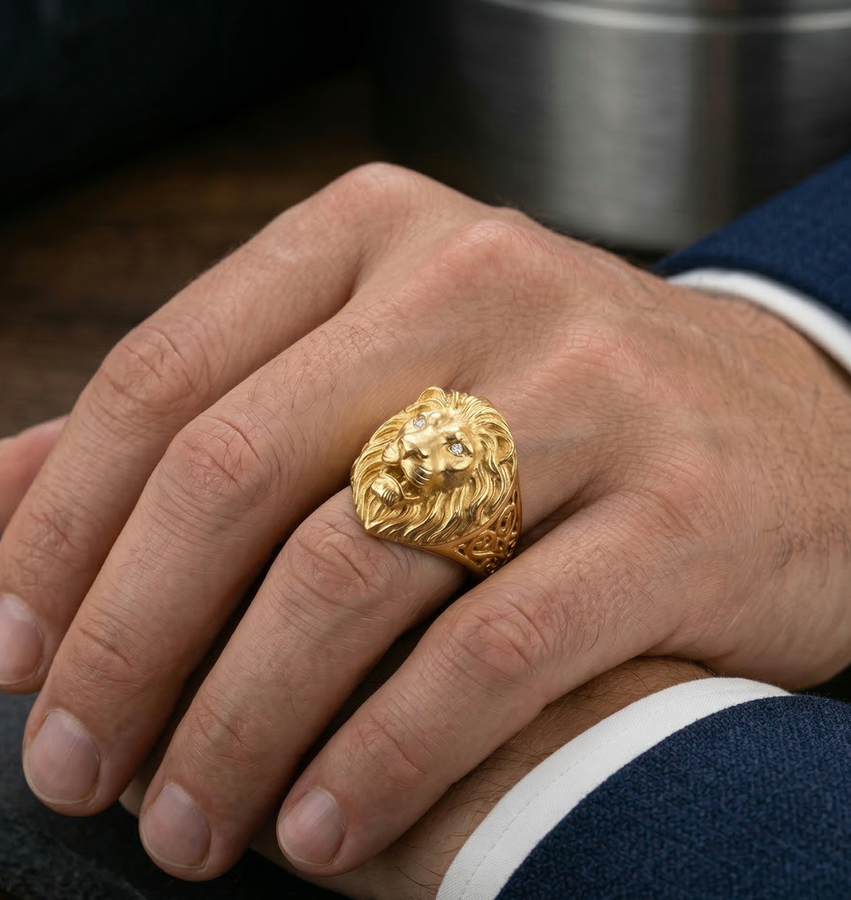 Lion Gold Ring
