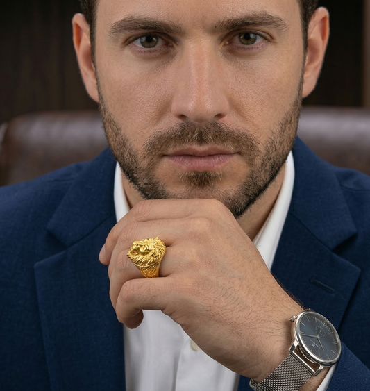 Lion Gold Ring