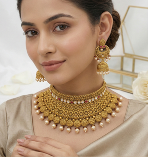 Rajwada Heritage Temple Necklace