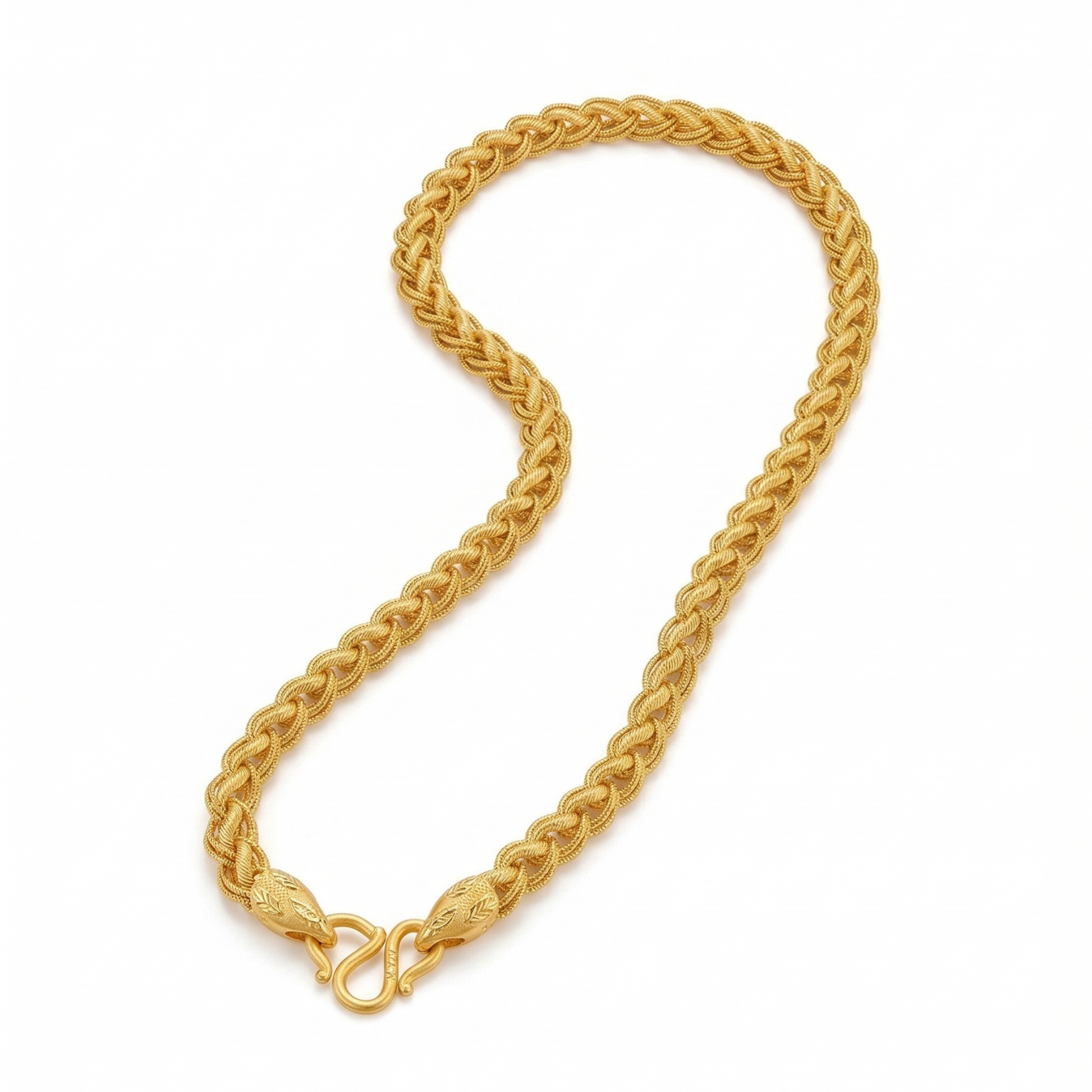 Majestic Gold-Toned Interwoven Necklace