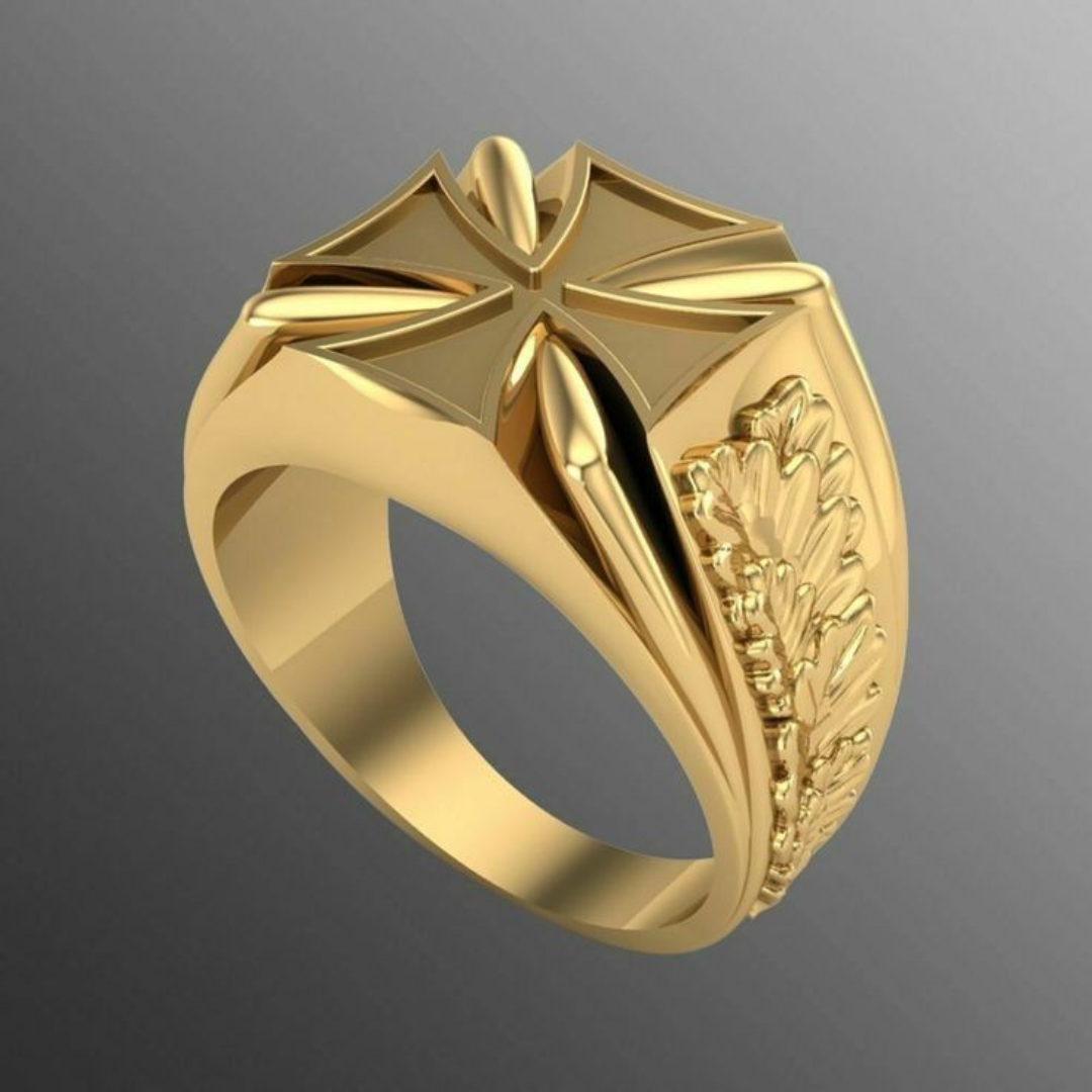Maltese Cross Signet Ring