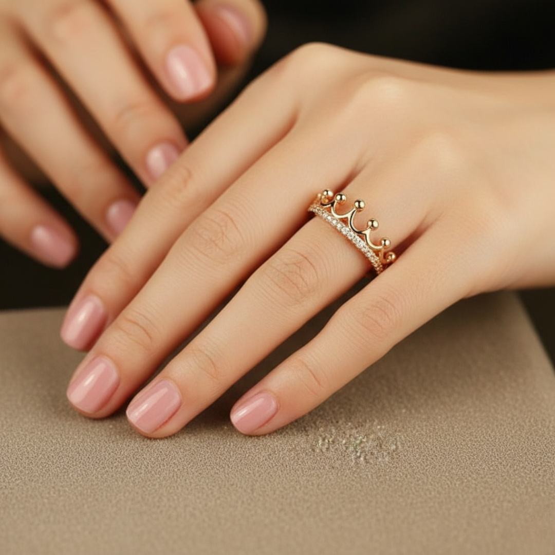 Princess Crown Stacking Ring