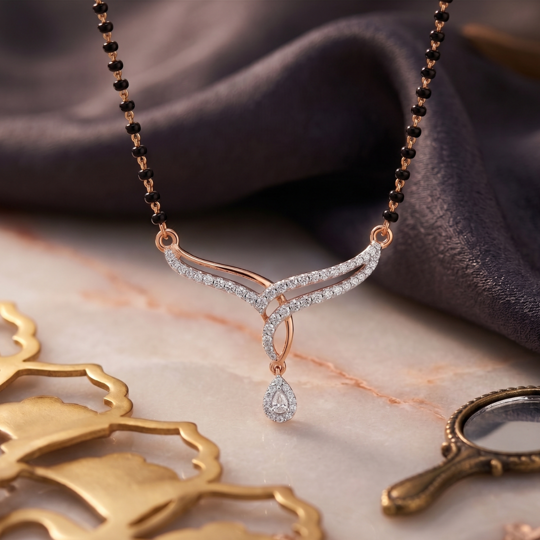 Velora Drop Mangalsutra - View 2